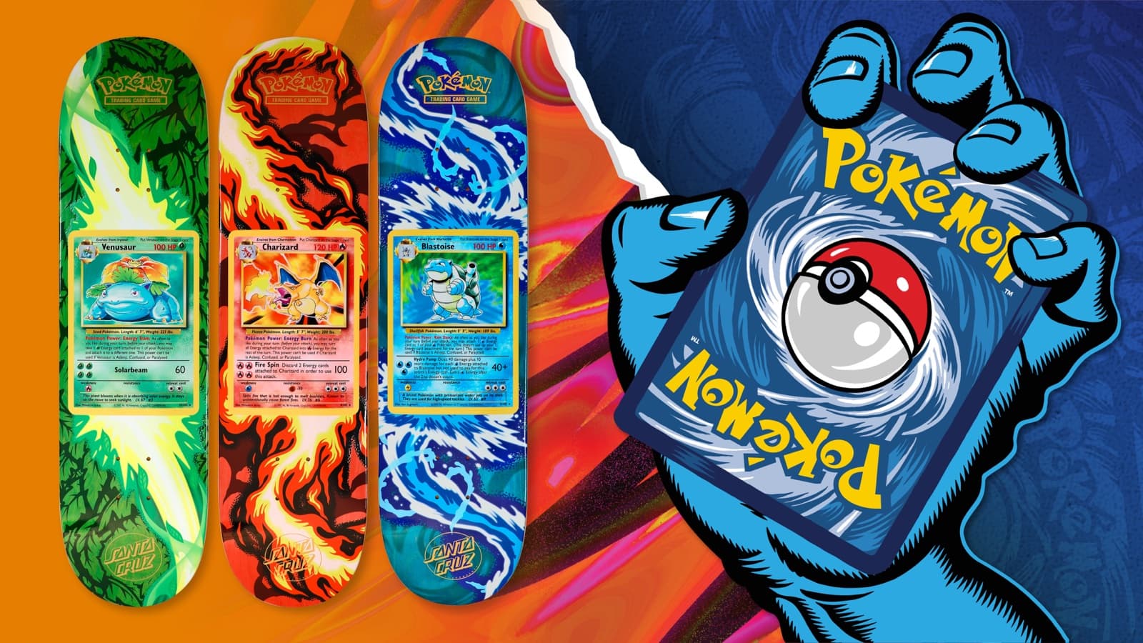 Santa Cruz’s $139.95 Pokémon TCG Skate Decks Hide 30 Card Designs in Blind Bags